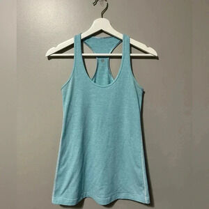 Lululemon Cool Racerback Tank Teal Wee Stripe
